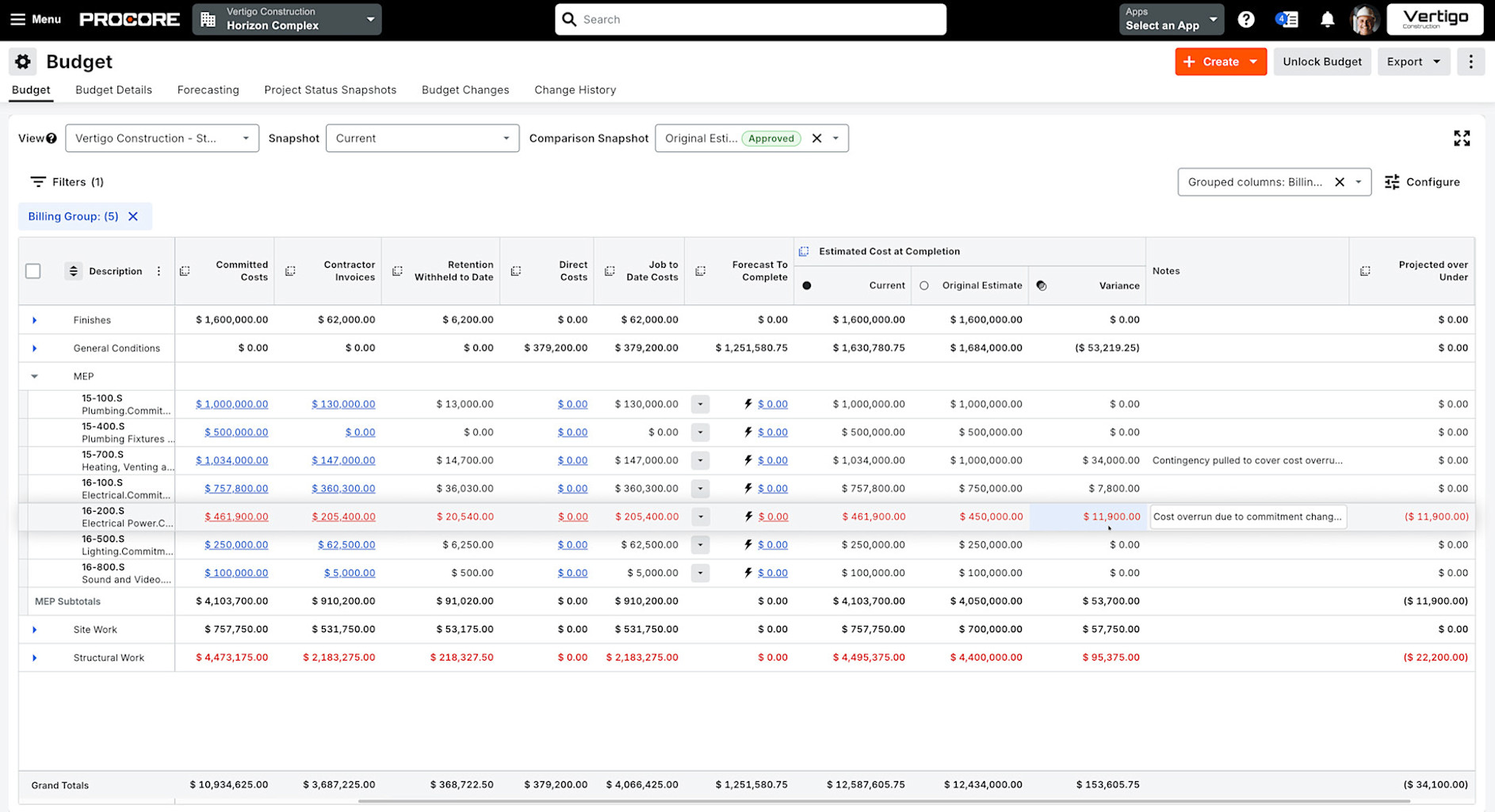 Cost Management: official product imagery